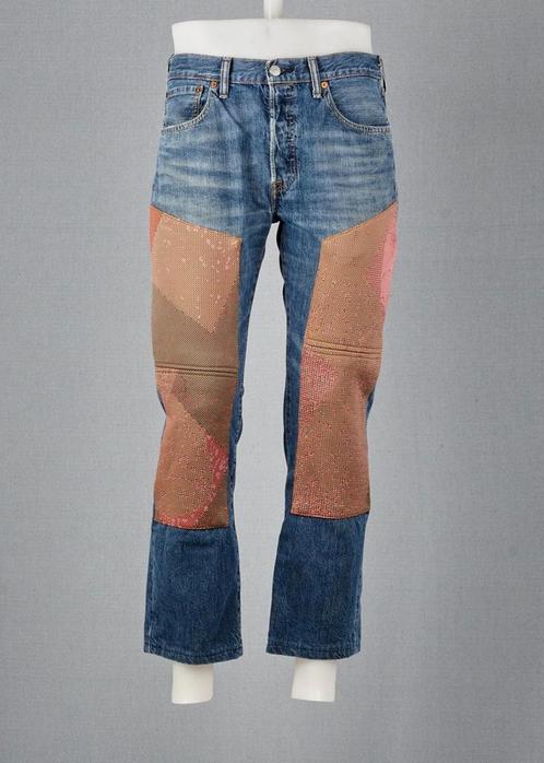 Upcycled Jeans by URC + BYBORRE, Kleding | Dames, Spijkerbroeken en Jeans, Ophalen of Verzenden