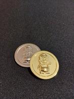 Lego - LEGO NEW super mario coins 1 silver coin and 1 gold, Kinderen en Baby's, Speelgoed | Duplo en Lego, Nieuw
