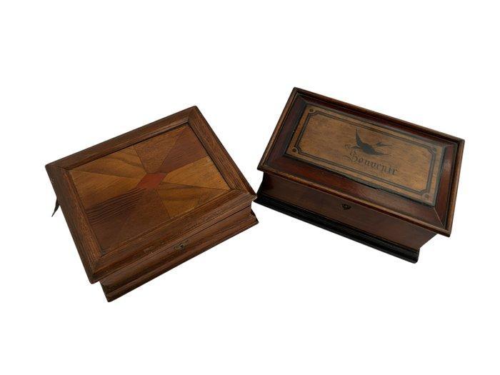Sieradendoos (2) - Hout - juwelenkistjes, Antiek en Kunst, Antiek | Overige Antiek