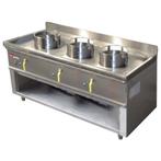 Wokfornuis | 3 Branders | 3x 21.44kW | 1500x630x780(h)mm, Verzenden, Nieuw in verpakking