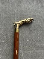 Wandelstok - Messing, Hout, Antiek en Kunst