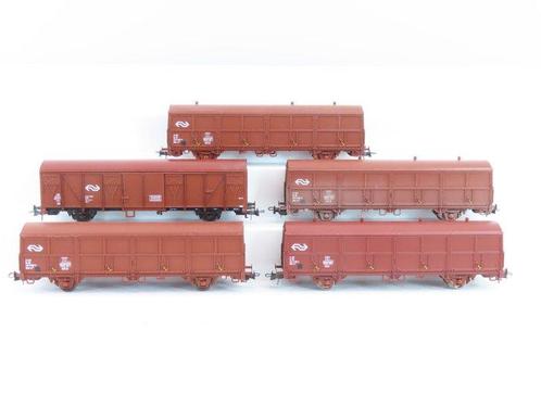 Roco H0 - 46337/46409 - Transport de fret - 4 Wagons fermés, Hobby & Loisirs créatifs, Trains miniatures | HO
