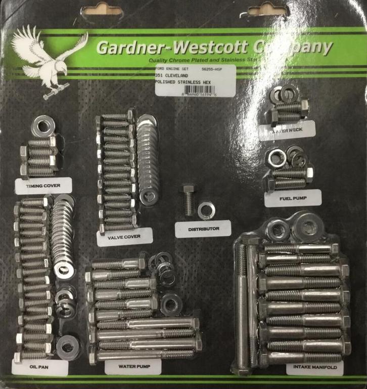 Ford 351 cleveland engine bolt set gepolijst, Auto-onderdelen, Overige Auto-onderdelen, Nieuw, Ophalen of Verzenden