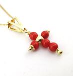 Koraal - Zilver - Ketting met hanger - met de hand gemaakt