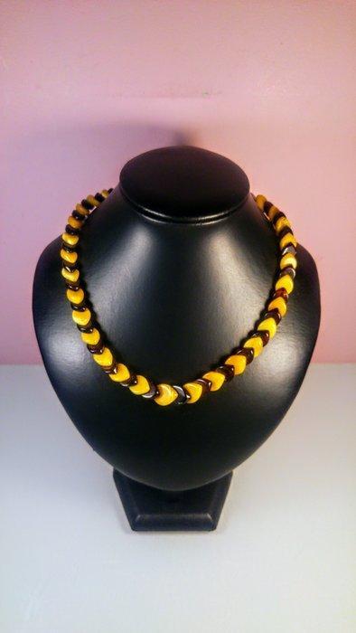 Collier en ambre baltique - Ambre - Honey colour - Faceted, Verzamelen, Mineralen en Fossielen