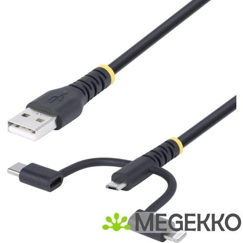 StarTech.com 1m Robuuste USB Multi Oplaadkabel, USB naar, Computers en Software, Overige Computers en Software, Nieuw, Verzenden