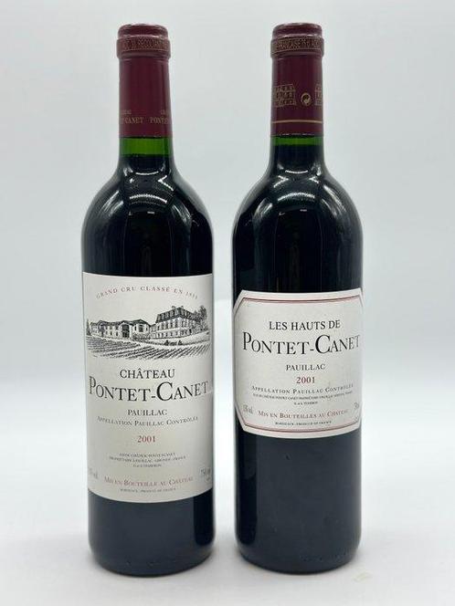 2001 Château Pontet-Canet, Grand Cru Classé & Les Hauts de, Verzamelen, Wijnen