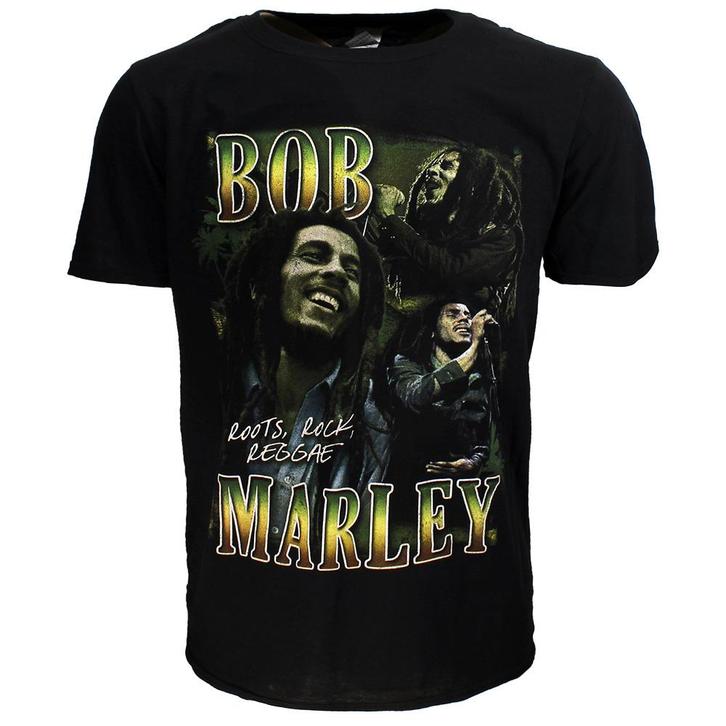 Bob Marley Roots Rock Reggae T-Shirt - Officiële Merchandise, Kleding | Heren, T-shirts