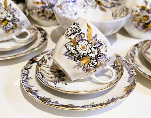 Lomonosov Imperial Porcelain Factory - Koffieservies (24) -, Antiek en Kunst, Antiek | Meubels | Tafels