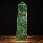Sumptueux obélisque de jade - jade néphrite de qualité, Antiek en Kunst