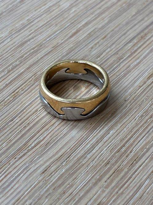 Georg Jensen - Ring - 18 karaat Geel goud, Witgoud - Fusion, Handtassen en Accessoires, Ringen