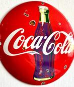 No reserve- Vrij groot Coca Cola emaille reclamebord -