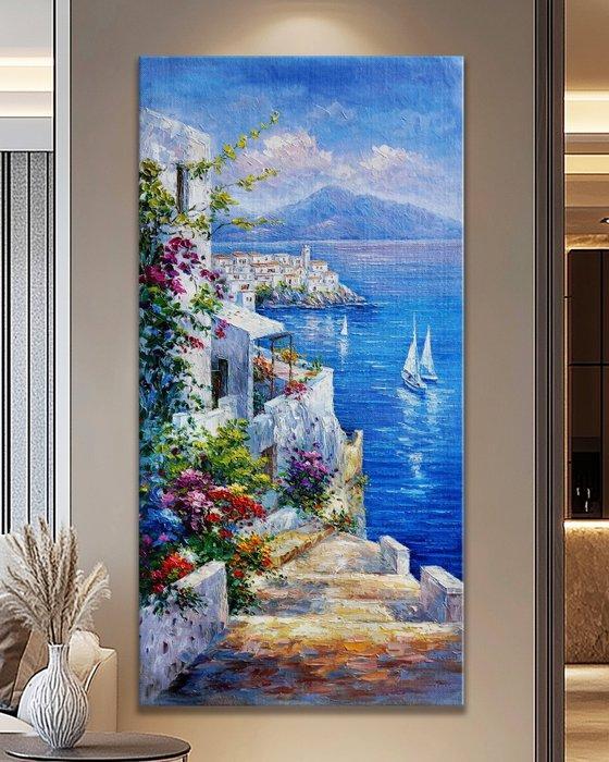 Clelia - Stairway to the Sea, Antiek en Kunst, Kunst | Schilderijen | Modern