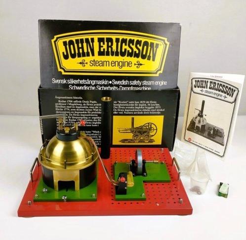 Stoommachine - AB ALGA - Metaal - 1970-1980 - John Ericsson, Antiek en Kunst, Antiek | Speelgoed