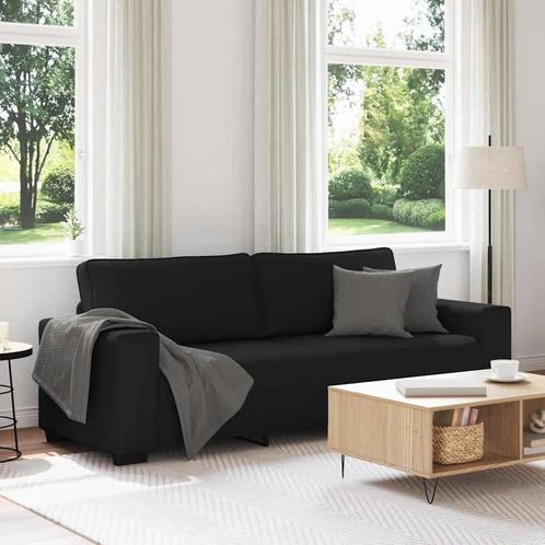 vidaXL 3-zitsbank 180 cm stof zwart, Huis en Inrichting, Zetels | Zetels, Nieuw, Verzenden