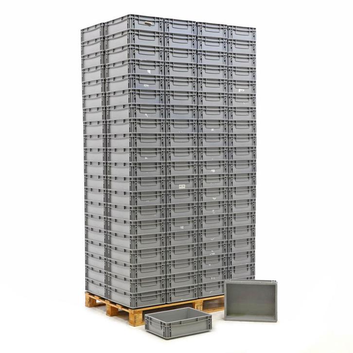 Gebruikte Euronorm stapelbakken palletaanbieding, Doe-het-zelf en Bouw, Kratten en Dozen, Gebruikt, Ophalen of Verzenden