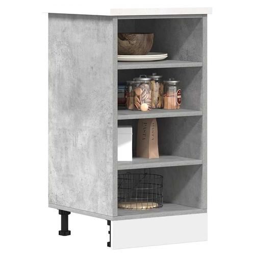 vidaXL Onderkast Riga 40x44,5x81,5 cm bewerkt hout, Huis en Inrichting, Kasten | Overige, Nieuw, Verzenden