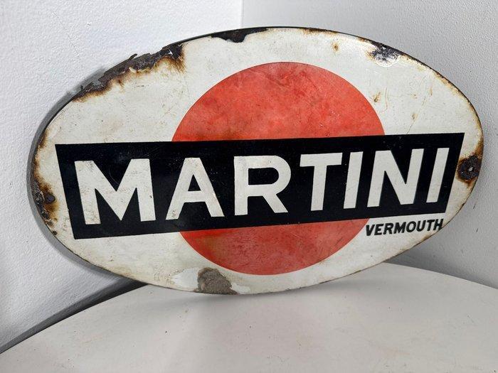 Martini - MARTINI - Reclamebord - Emaille, Metaal, Antiek en Kunst, Antiek | Wandborden en Tegels