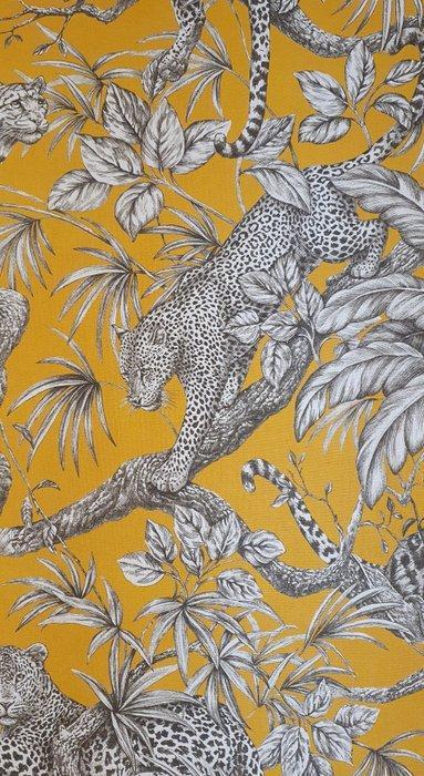 Tissu exclusif de design intérieur avec Leopardi en style, Antiek en Kunst, Antiek | Tapijten, Tafelkleden en Textiel