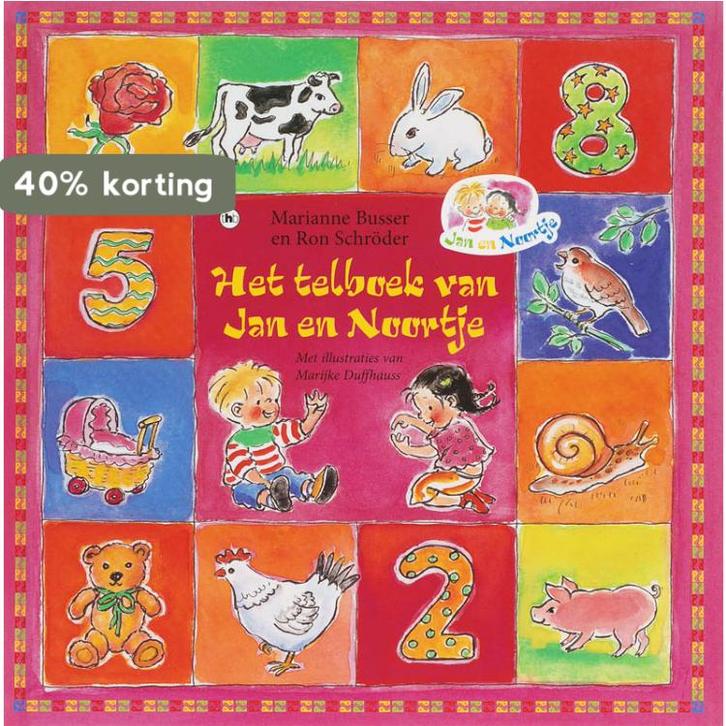 Het telboek van Jan en Noortje / Jan en Noortje Ron Schröder, Boeken, Prentenboeken en Plaatjesalbums, Gelezen, Verzenden