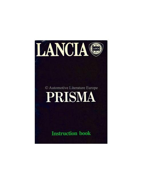 1983 LANCIA PRISMA INSTRUCTIEBOEKJE ENGELS, Auto diversen, Handleidingen en Instructieboekjes