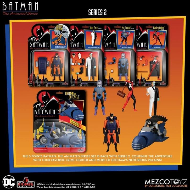 Batman: The Animated Series 2 5 Points Action Figures Deluxe, Verzamelen, Film en Tv, Ophalen of Verzenden