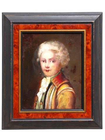 École Française XIXe - Portrait d’un jeune aristocrate en