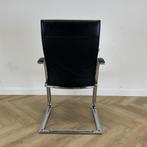 ahrend 350 Design vergaderstoel met hoge rug en slede frame,, Gebruikt, Zwart, Eén