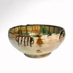 Byzantin Terre cuite Bol en sgraffito vitrifié avec hibou, Antiquités & Art