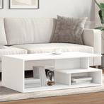 vidaXL Salontafel 102x55x35 cm bewerkt hout wit, Verzenden, Nieuw