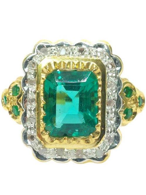 Sans Prix de Réserve - Bague - 9 carats Argent, Or jaune, Handtassen en Accessoires, Ringen