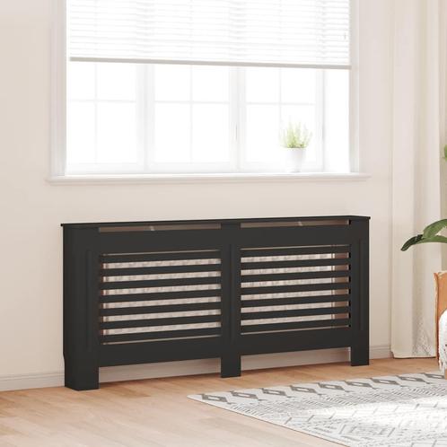 vidaXL Radiatorombouw 172x19x81,5 cm MDF zwart, Doe-het-zelf en Bouw, Verwarming en Radiatoren, Nieuw, Verzenden