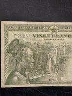 Congo belge. Francs 15-04-1954 - Pick 26 (Sans prix de