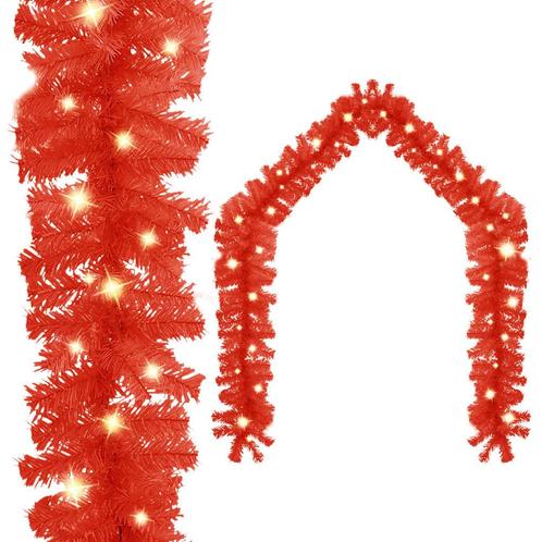 vidaXL Kerstslinger met LED-lampjes 20 m rood, Diversen, Kerst, Nieuw, Verzenden