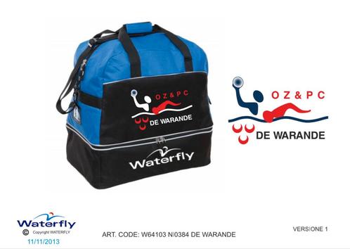 *Custom Design* De Warande Waterfly Zwemtas (Levertijd 4 tot, Sports & Fitness, Sports & Fitness Autre, Envoi