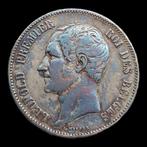 Belgique. Léopold Ier. 5 Francs 1850 / VARIANTE, POINT au, Timbres & Monnaies