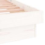 vidaXL Bedframe LED massief hout 90x200 cm, Huis en Inrichting, Slaapkamer | Bedden, Verzenden, Nieuw