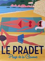 Monsieur Z - Affiche de Tourisme Le Pradet - La Plage de la, Antiek en Kunst, Kunst | Tekeningen en Fotografie