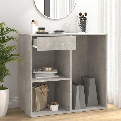 vidaXL Armoire à cosmétiques Gris béton 80x40x75 cm Bois, Maison & Meubles, Armoires | Autre, Neuf, Envoi