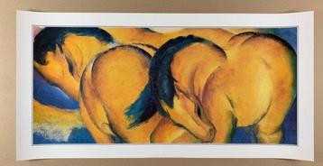 Franz Marc (1880-1916) - Yellow Horses, 1912 - Artprint -, Antiek en Kunst