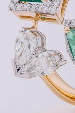 Cocktailring - 18 karaat Geel goud, Witgoud - 2.25ct. tw.