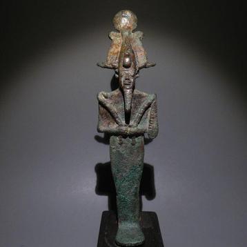 Égypte ancienne Bronze Sculpture du dieu Osiris. 20,5 H.