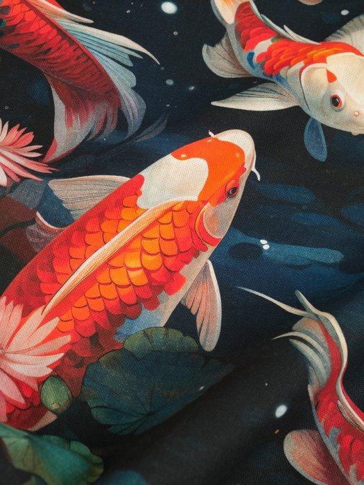 TexStilArt - KOI HARMONY - Exclusief stof 100% katoen, Antiquités & Art, Tapis & Textile