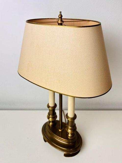 Bouilotte lamp - Mooie zware Franse Bouilotte lamp - Brons,, Antiek en Kunst, Curiosa en Brocante