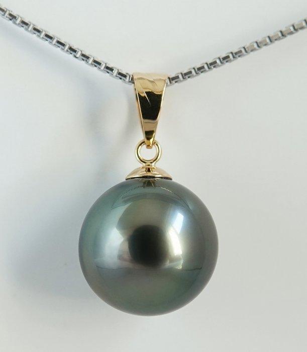 Zonder Minimumprijs - Hanger - 18 karaat Geel goud Parel -, Handtassen en Accessoires, Antieke sieraden