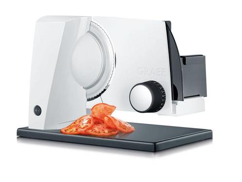 Graef SKS 11001 snijmachine Electrisch Wit Aluminium 170, Huis en Inrichting, Woonaccessoires | Overige, Zo goed als nieuw, Verzenden