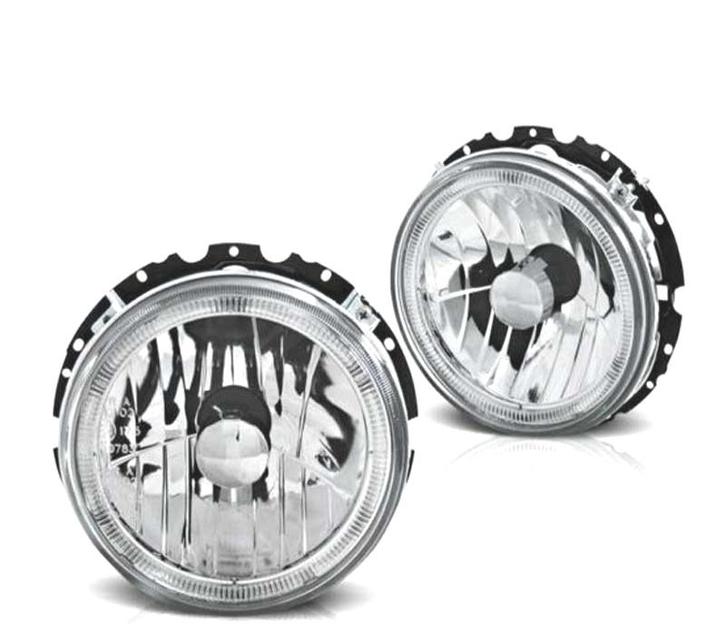 PHARES POUR VOLKSWAGEN VW GOLF MK1 74-83 ANGEL EYES CHROMÉ, Auto-onderdelen, Verlichting, Verzenden