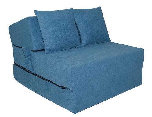 Opvouwbaar matras HONEY - logeermatras - 70x200x15cm - blauw, Huis en Inrichting, Slaapkamer | Matrassen en Bedbodems, Nieuw, Ophalen of Verzenden