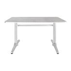 Rechthoekige RVS tafel met dubbele tafelpoot 120cm |Bolero, Verzenden, Nieuw in verpakking