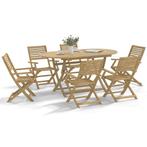vidaXL Tuinstoelen 8 st inklapbaar 54,5x61,5x86,5 cm, Tuin en Terras, Tuinstoelen, Verzenden, Nieuw